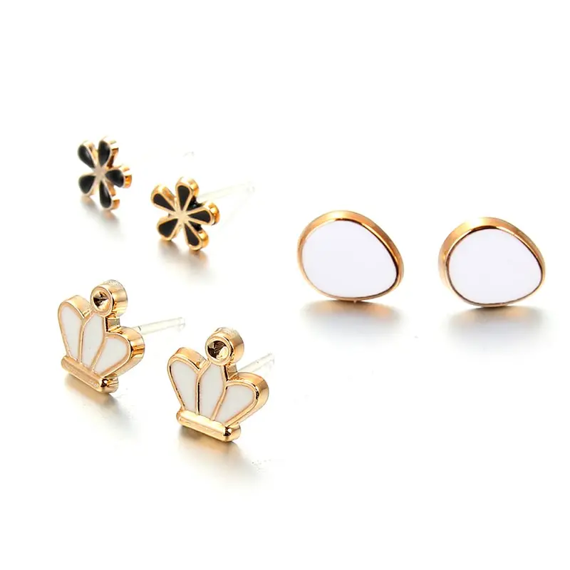 Buy 36Pairs Mixed Styles White Black Ear rings tops studs and earrings drops latest designs at best price online in pakistan